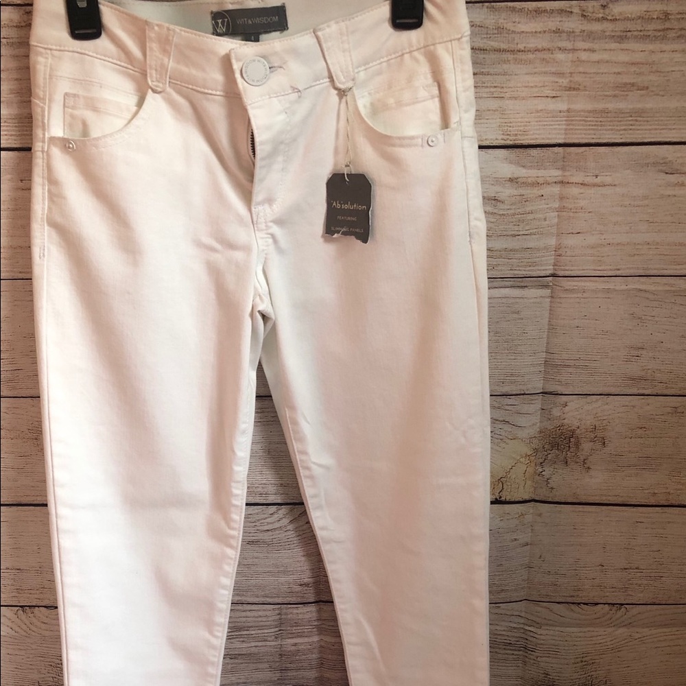 💖 Wit and Wisdom “AB”solution White Jeans Size 4